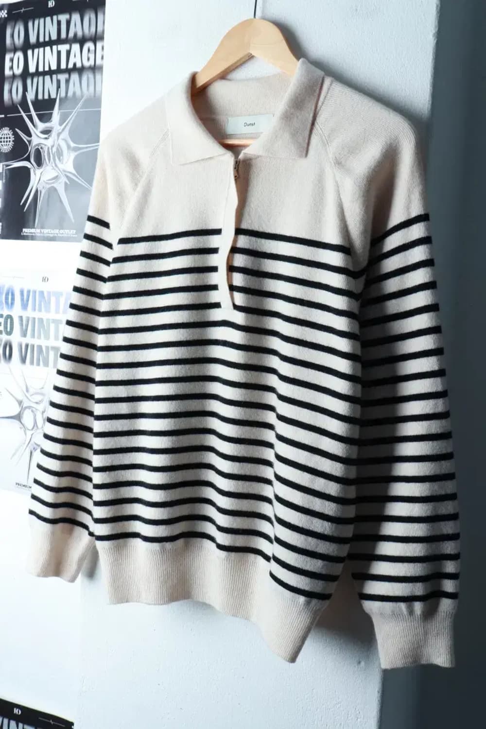 (S-M) 던스트 니트 카라 반집업 캐시미어-16A7B 상품이미지1