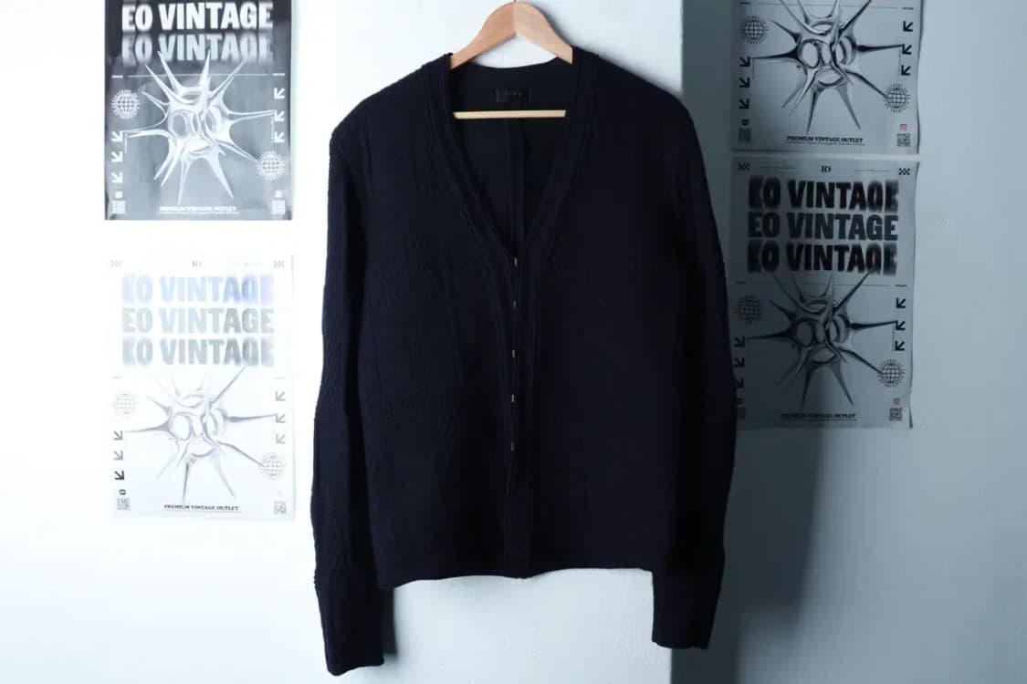 (M-L) 타임 니트 가디건 한섬 캐시미어 패턴 네이비-16A7E 상품이미지2