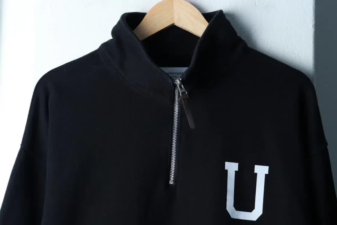 (M-L) 어반스터프 맨투맨 티셔츠 반집업 블랙 올드스쿨-16A7F 상품이미지3