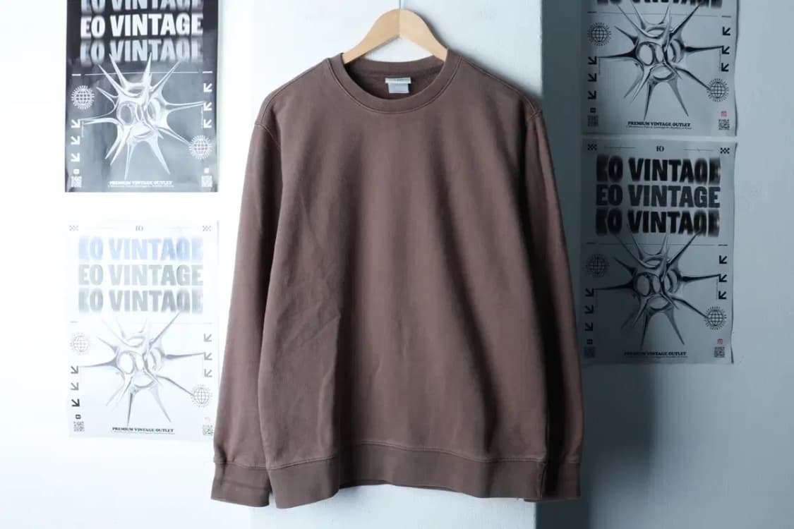 (M-L) 소버먼트 맨투맨 티셔츠 무지 브라운-16A80 상품이미지2