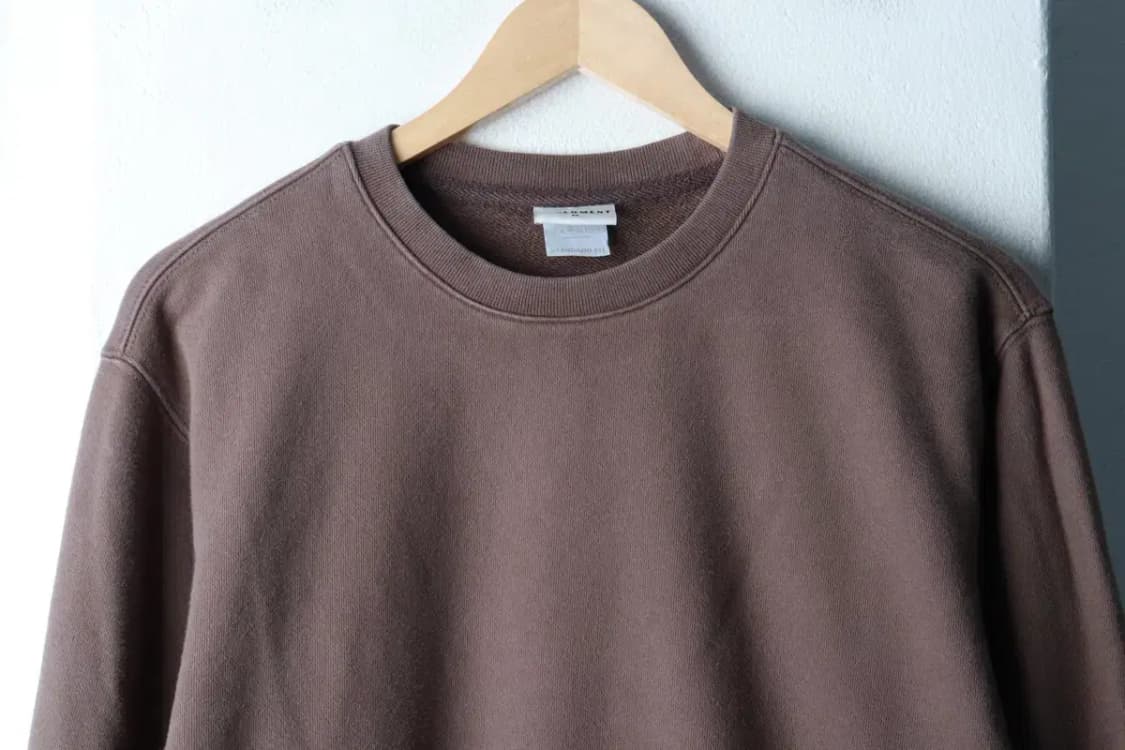 (M-L) 소버먼트 맨투맨 티셔츠 무지 브라운-16A80 상품이미지3