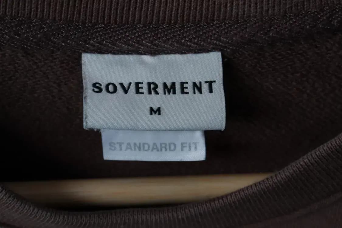 (M-L) 소버먼트 맨투맨 티셔츠 무지 브라운-16A80 상품이미지5