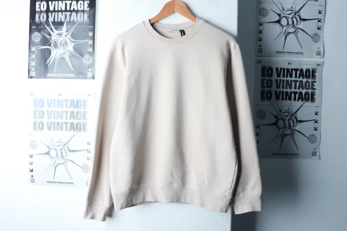 (M-L) 소버먼트 맨투맨 티셔츠 무지 베이지-16A81 상품이미지2