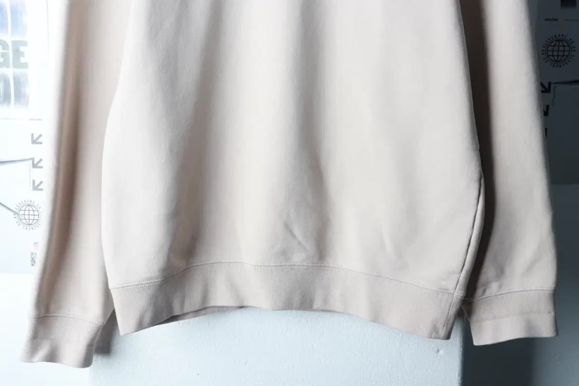 (M-L) 소버먼트 맨투맨 티셔츠 무지 베이지-16A81 상품이미지4