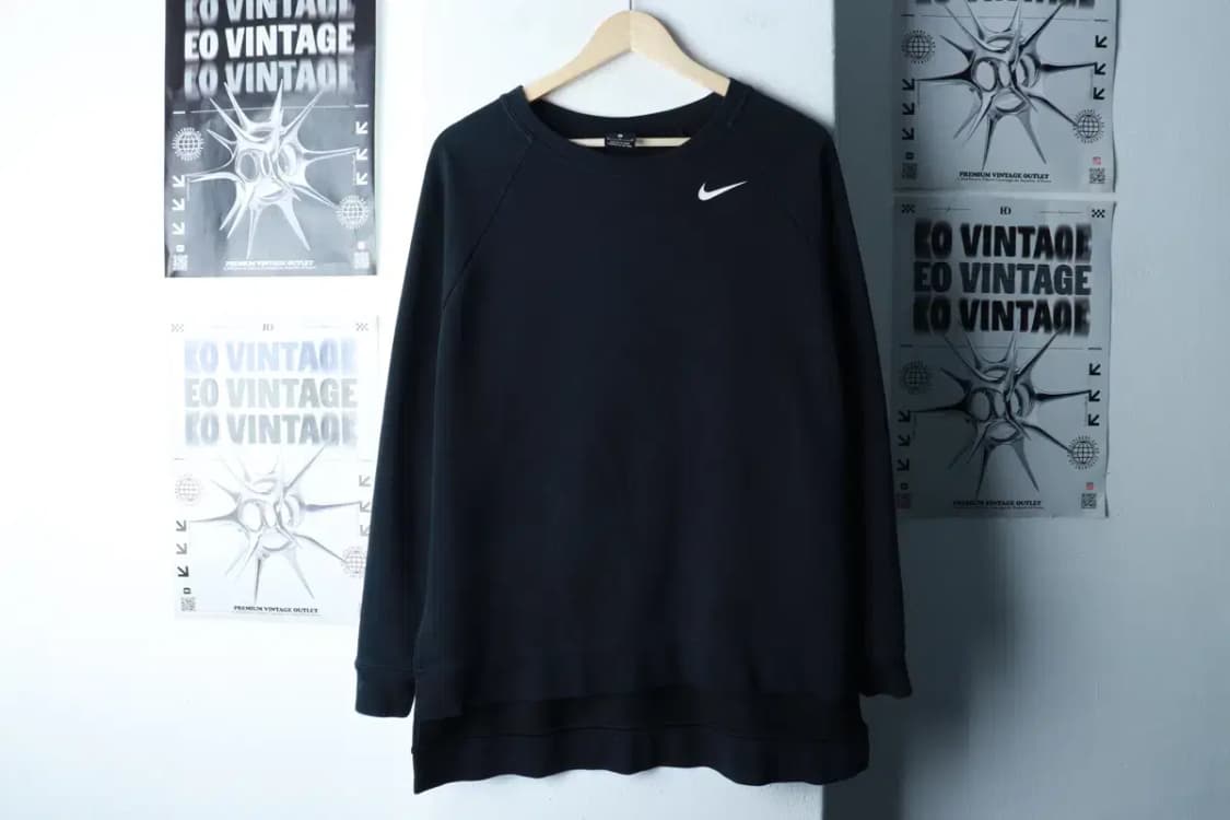 W(M-L) 나이키 맨투맨 티셔츠 루즈핏 나그랑 블랙-16A83 상품이미지2