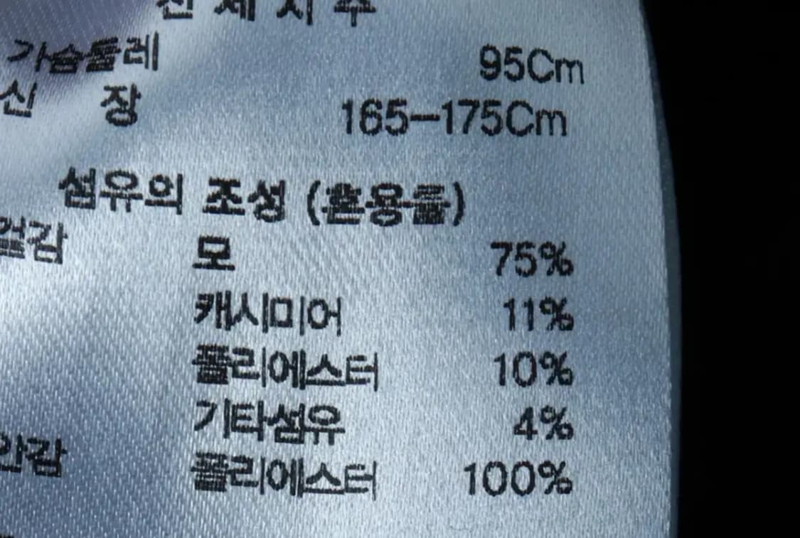 (M-L) 무신사 스탠다드 코트자켓 싱글 캐시미어 블랙-16A84 상품이미지6