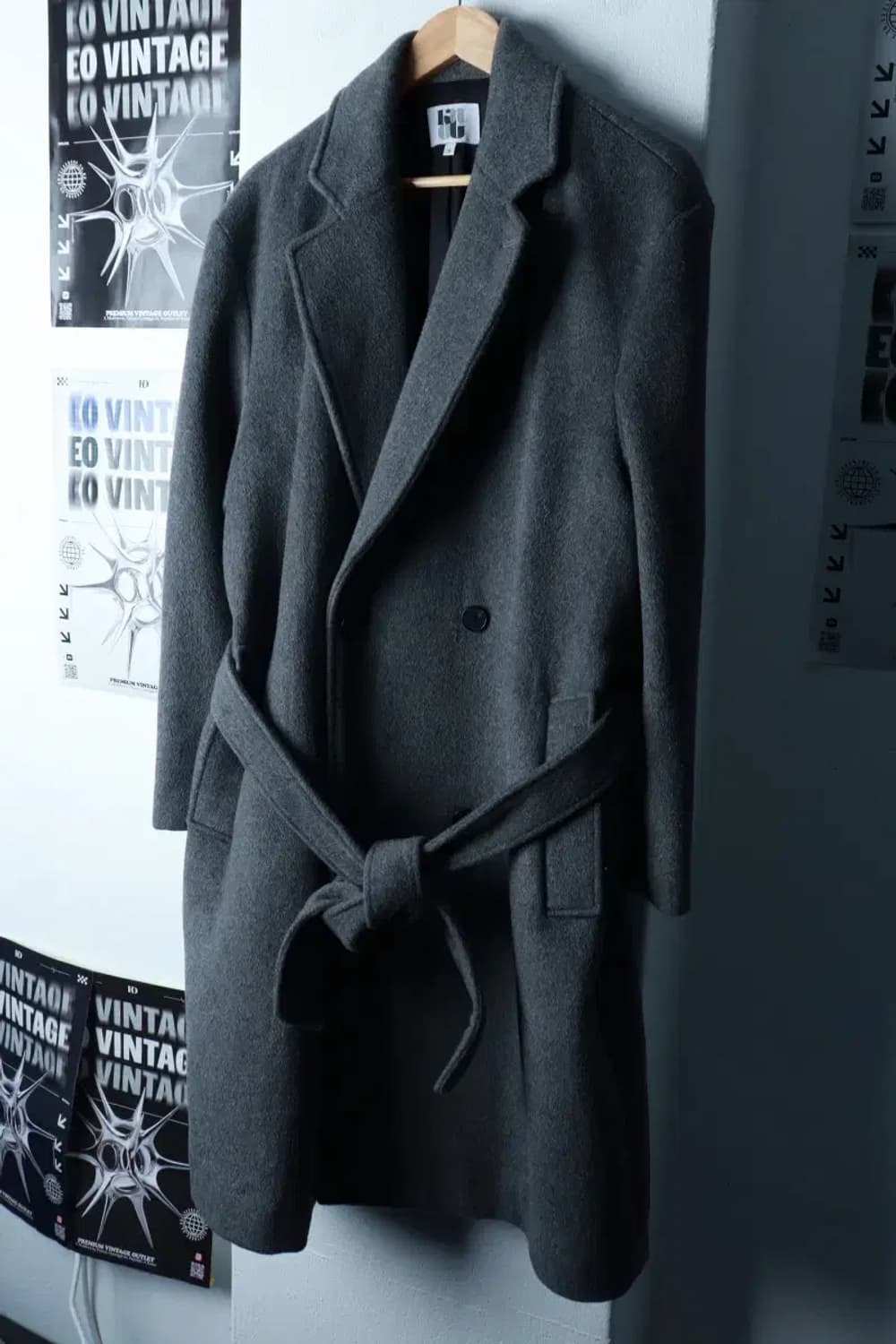 (S-M) 브랜드빈티지 코트자켓 캐시미어 그레이 더블-16A8A 상품이미지1