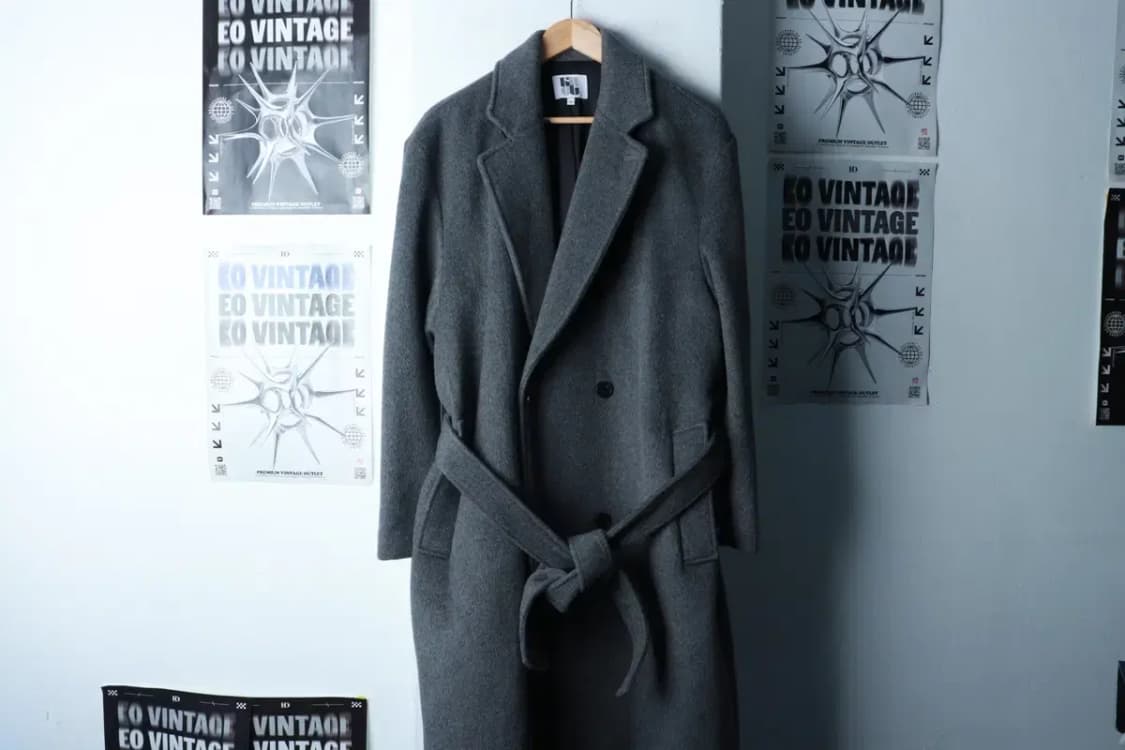 (S-M) 브랜드빈티지 코트자켓 캐시미어 그레이 더블-16A8A 상품이미지2