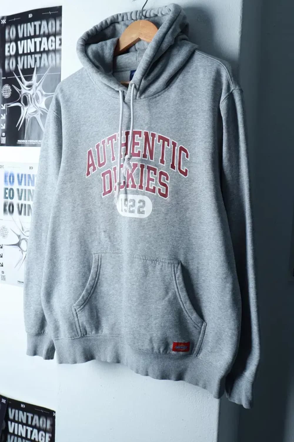 (XL) 디키즈 후드티셔츠 Y2K 희귀 대장 기모 그레이-16A8D 상품이미지1