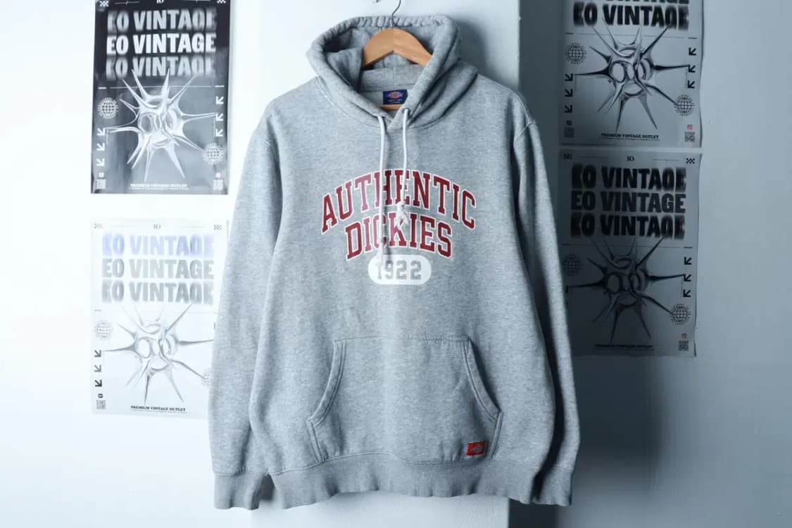 (XL) 디키즈 후드티셔츠 Y2K 희귀 대장 기모 그레이-16A8D 상품이미지2