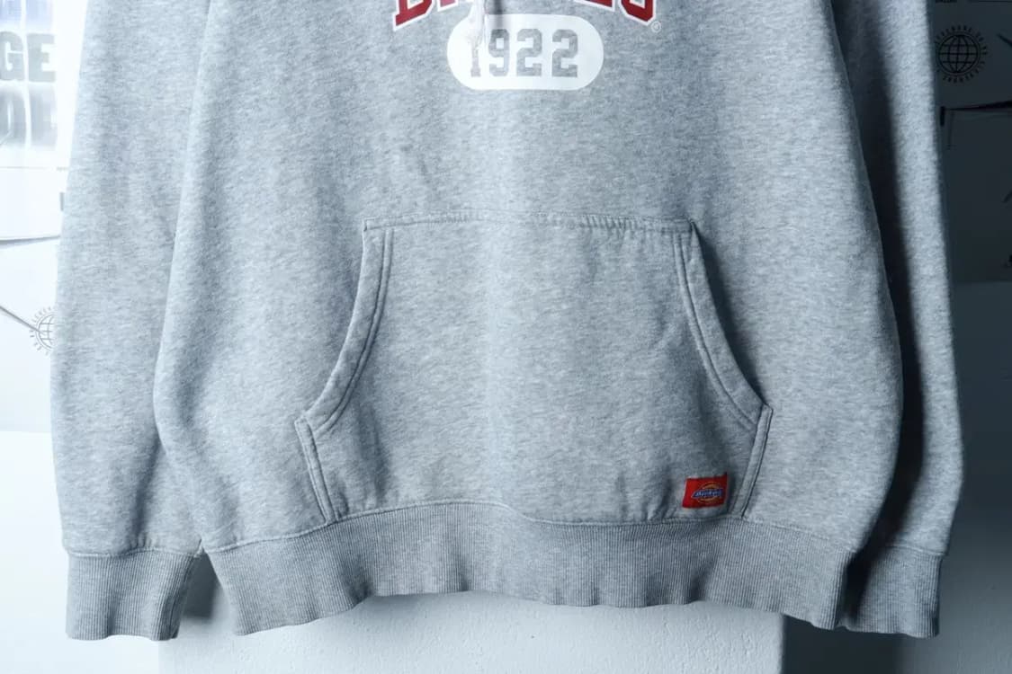 (XL) 디키즈 후드티셔츠 Y2K 희귀 대장 기모 그레이-16A8D 상품이미지4