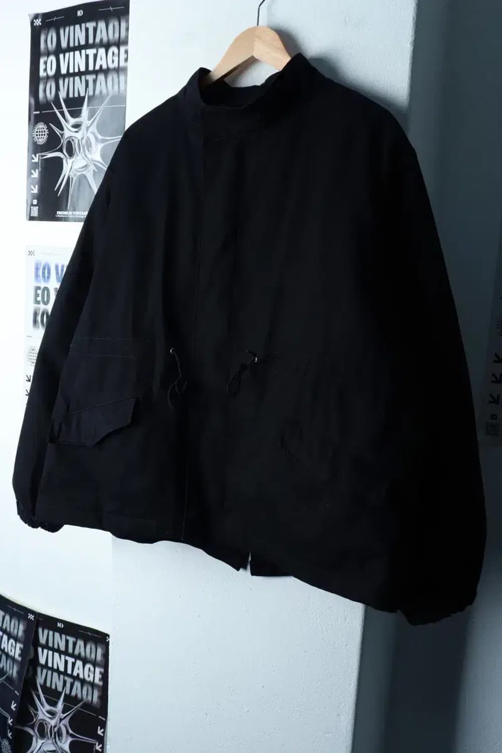 (XL-2XL) 라퍼지스토어 패딩 점퍼자켓 피쉬테일 블랙 숏-16A90 상품이미지1