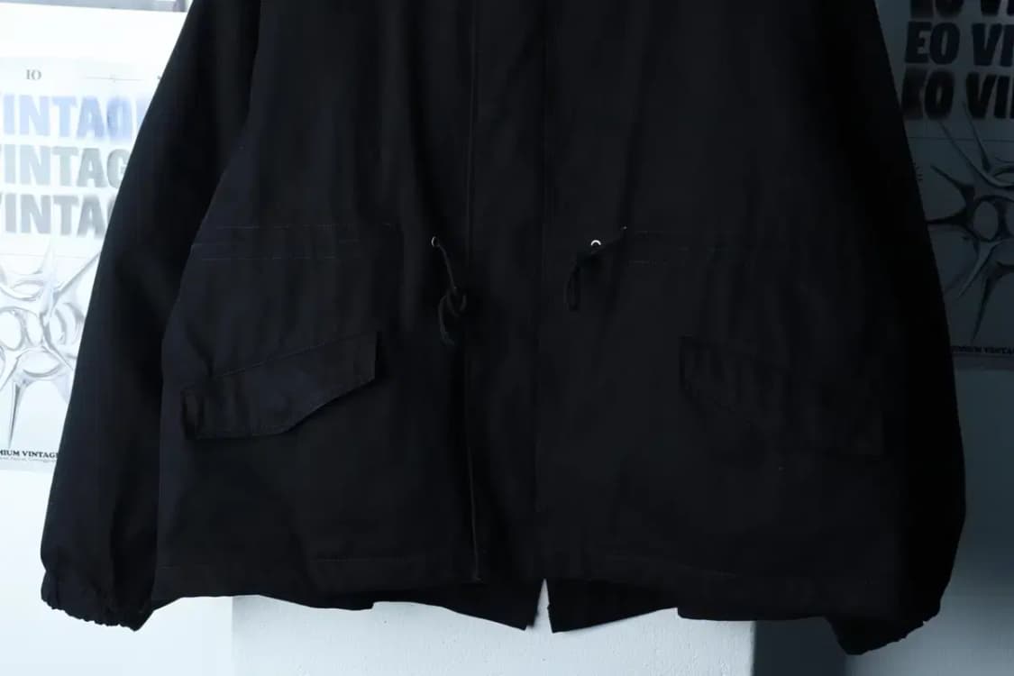 (XL-2XL) 라퍼지스토어 패딩 점퍼자켓 피쉬테일 블랙 숏-16A90 상품이미지4