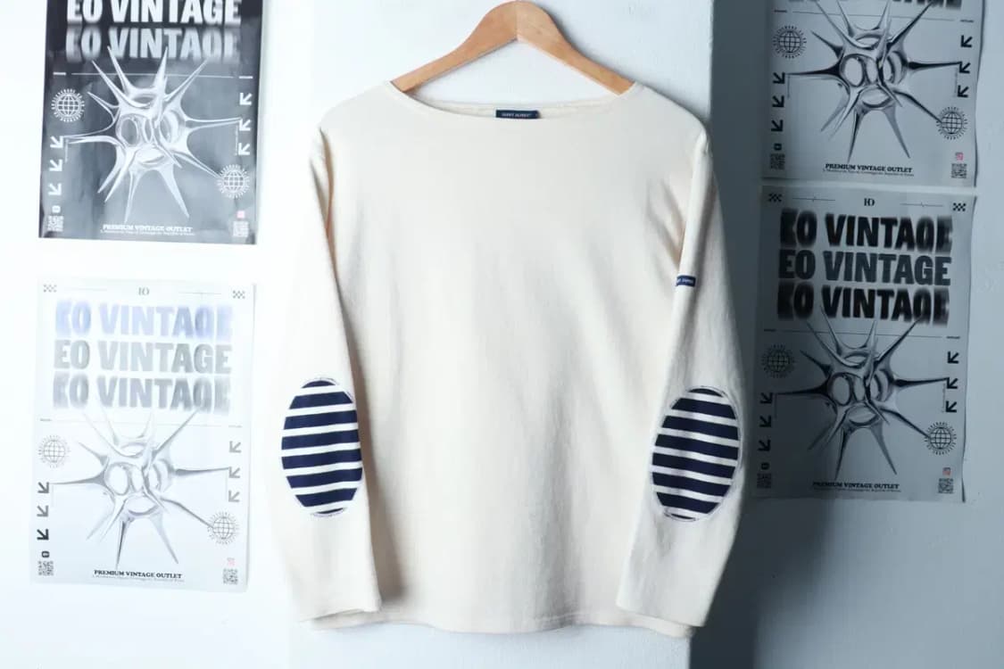 W(S-M) 세인트제임스 긴팔티셔츠 아이보리 무지-16A9A 상품이미지2