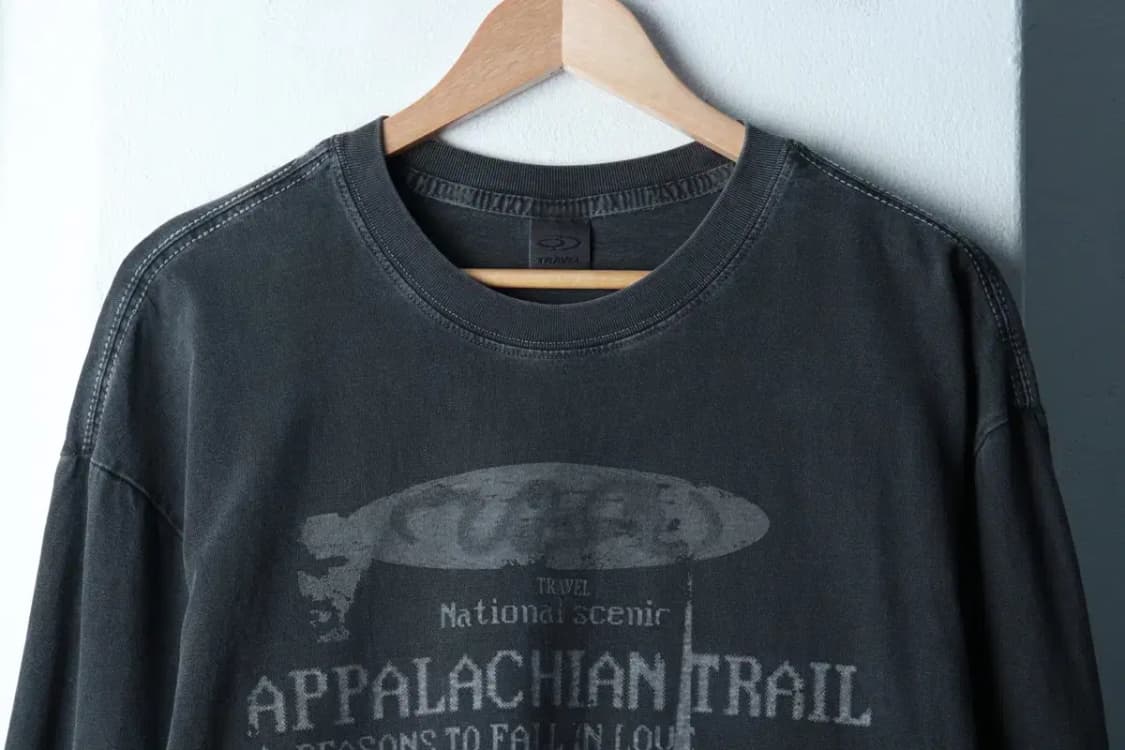 (M-L) 트레블 긴팔티셔츠 워싱 스트릿 그레이-16A9B 상품이미지3