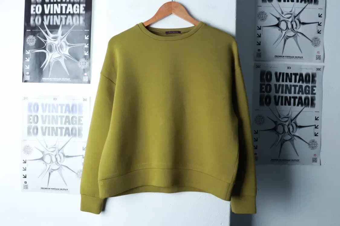 W(F) 어반리서치 맨투맨 티셔츠 그린 레이온 재팬 고가-16A9C 상품이미지2