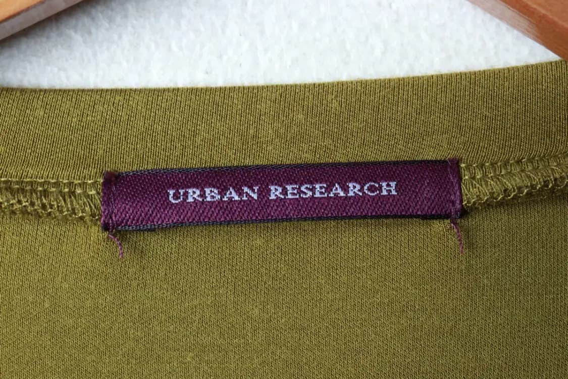 W(F) 어반리서치 맨투맨 티셔츠 그린 레이온 재팬 고가-16A9C 상품이미지5