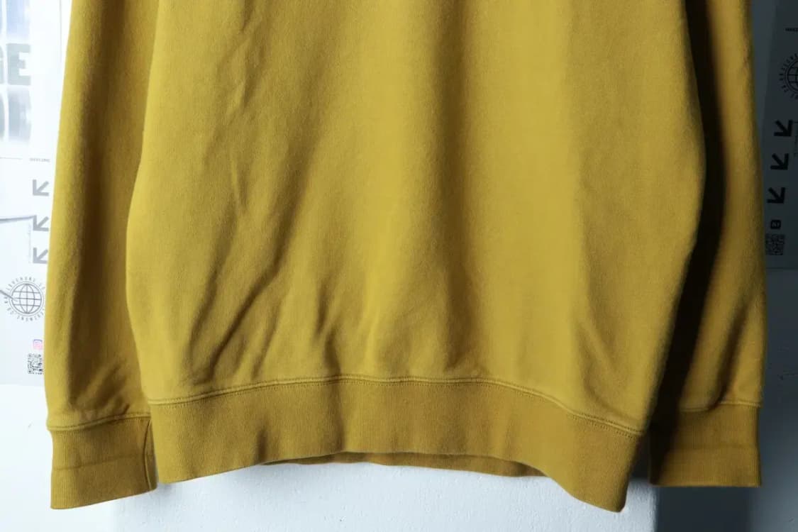 (M-L) 소버먼트 맨투맨 티셔츠 무지 머스터드-16A9D 상품이미지4
