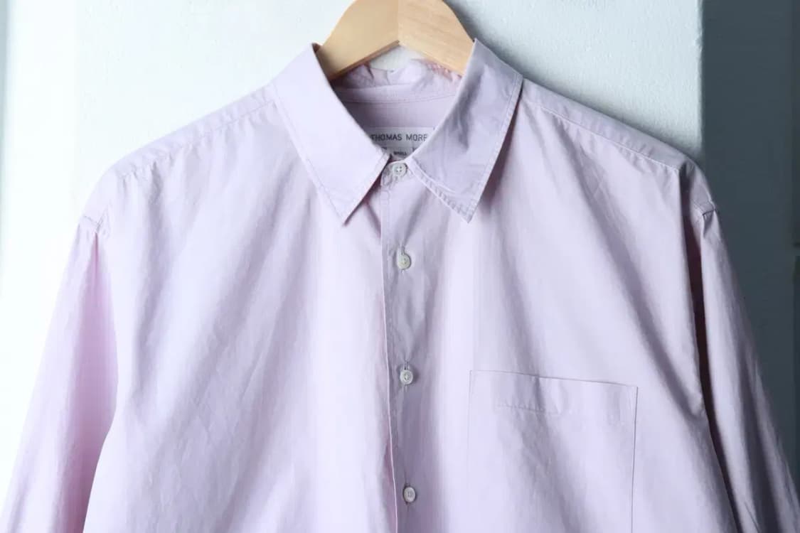 (S-M) 토마스모어 셔츠 남방 연보라 무지 라벤더-16A9F 상품이미지3
