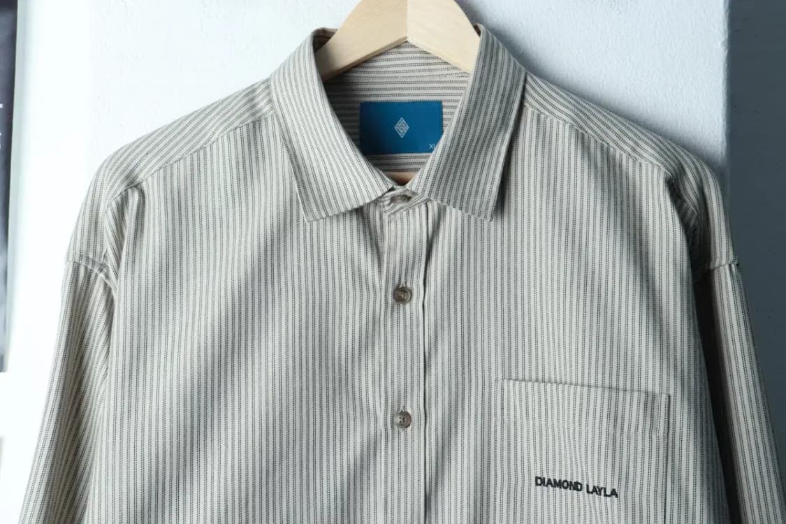 (XL-2XL) 다이아몬드 레이라 셔츠 남방 스트라이프-16AA1 상품이미지3
