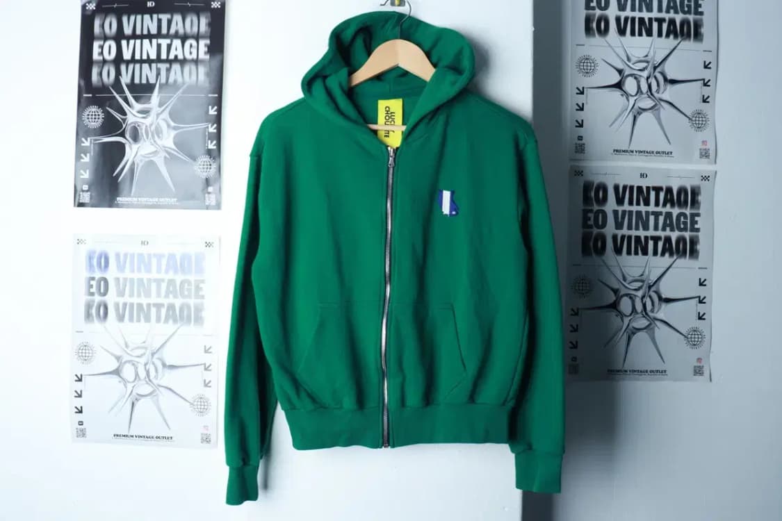 W(S-M) 럭키슈에뜨 후드집업 그린 올드스쿨-16B03 상품이미지2