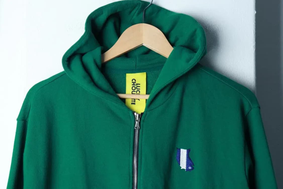 W(S-M) 럭키슈에뜨 후드집업 그린 올드스쿨-16B03 상품이미지3