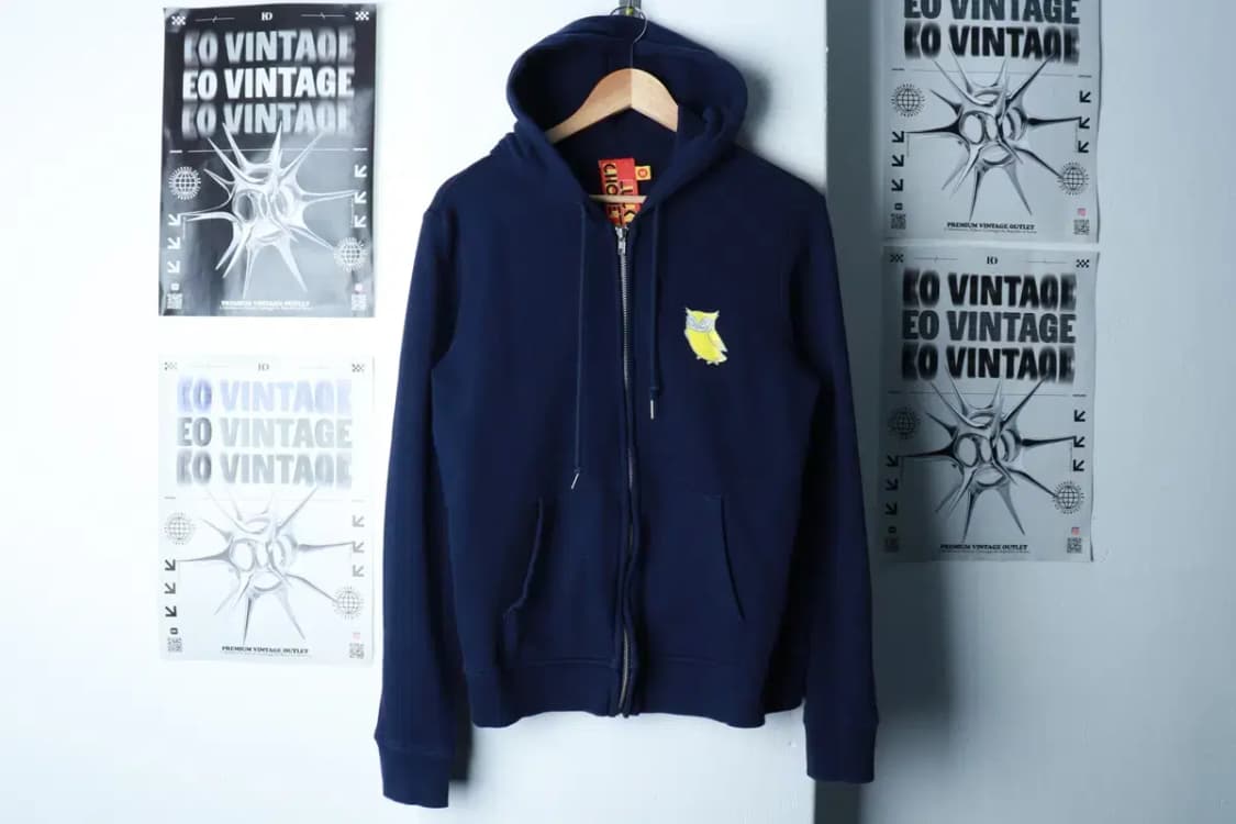 W(M-L) 럭키슈에뜨 후드집업 빅로고 네이비 한정판-16B04 상품이미지2