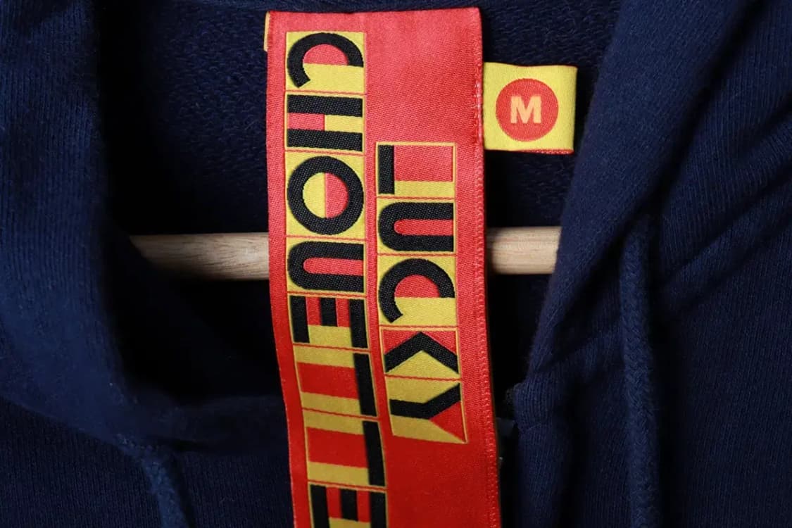 W(M-L) 럭키슈에뜨 후드집업 빅로고 네이비 한정판-16B04 상품이미지7