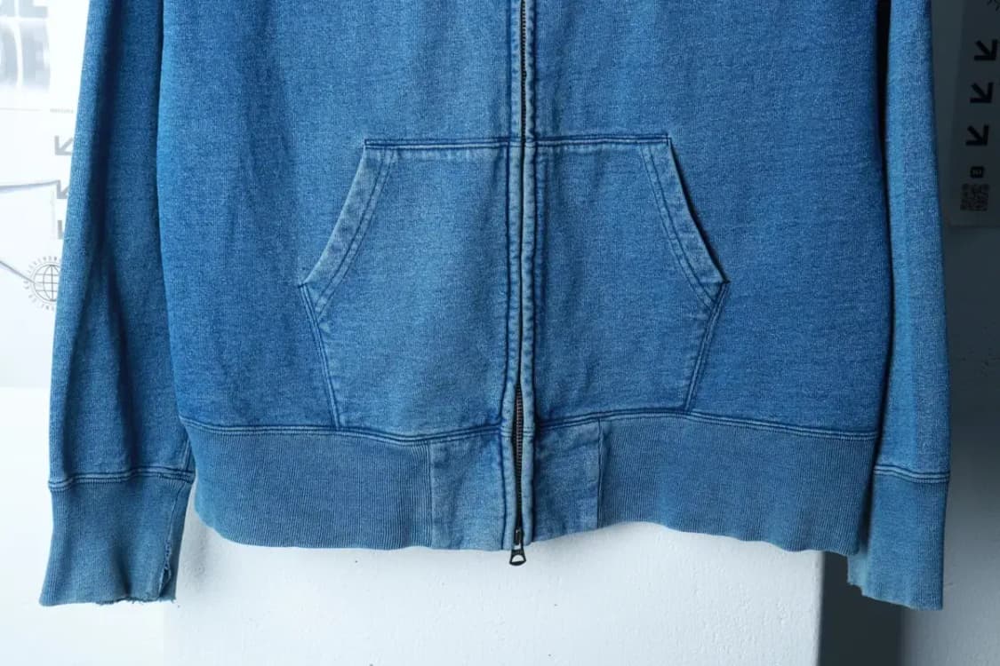 (L-XL) 도요 엔터프라이즈 후드집업 일본 고가 청 블루-16B05 상품이미지4