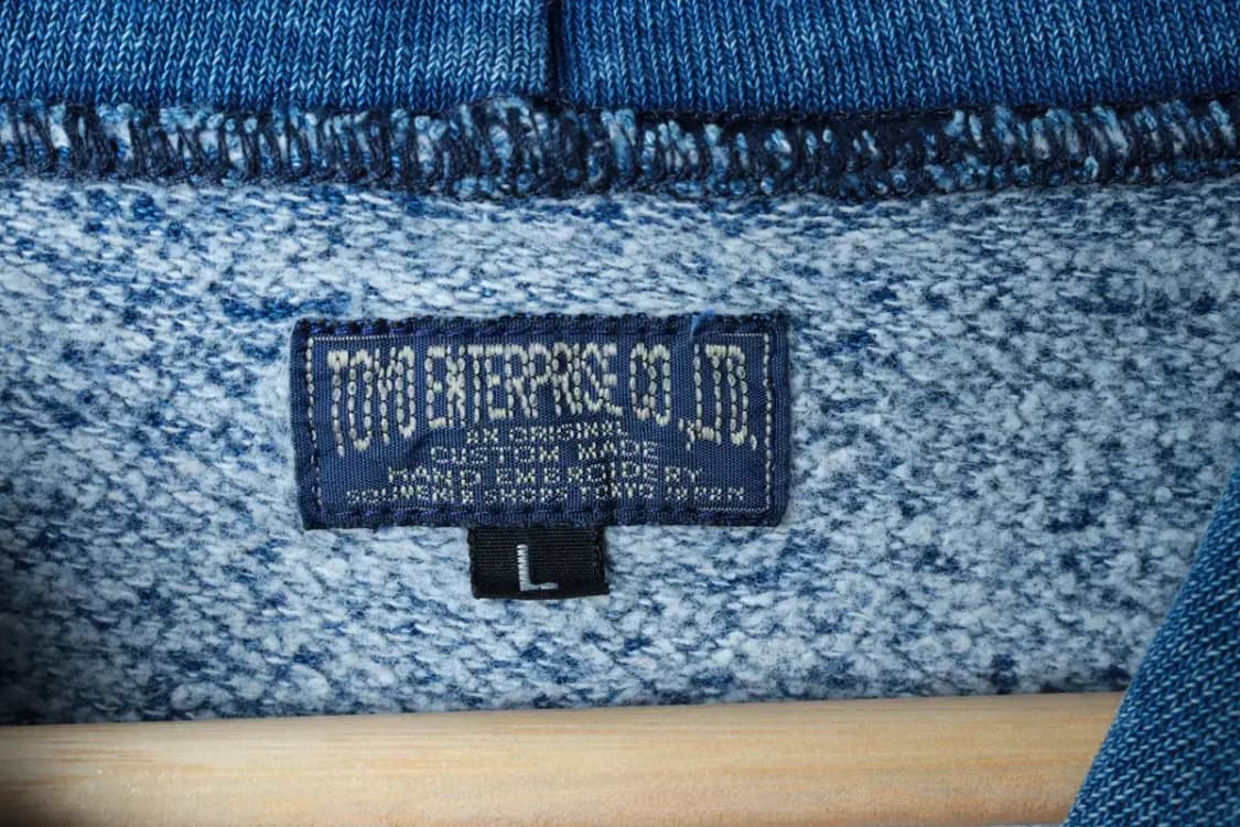 (L-XL) 도요 엔터프라이즈 후드집업 일본 고가 청 블루-16B05 상품이미지7