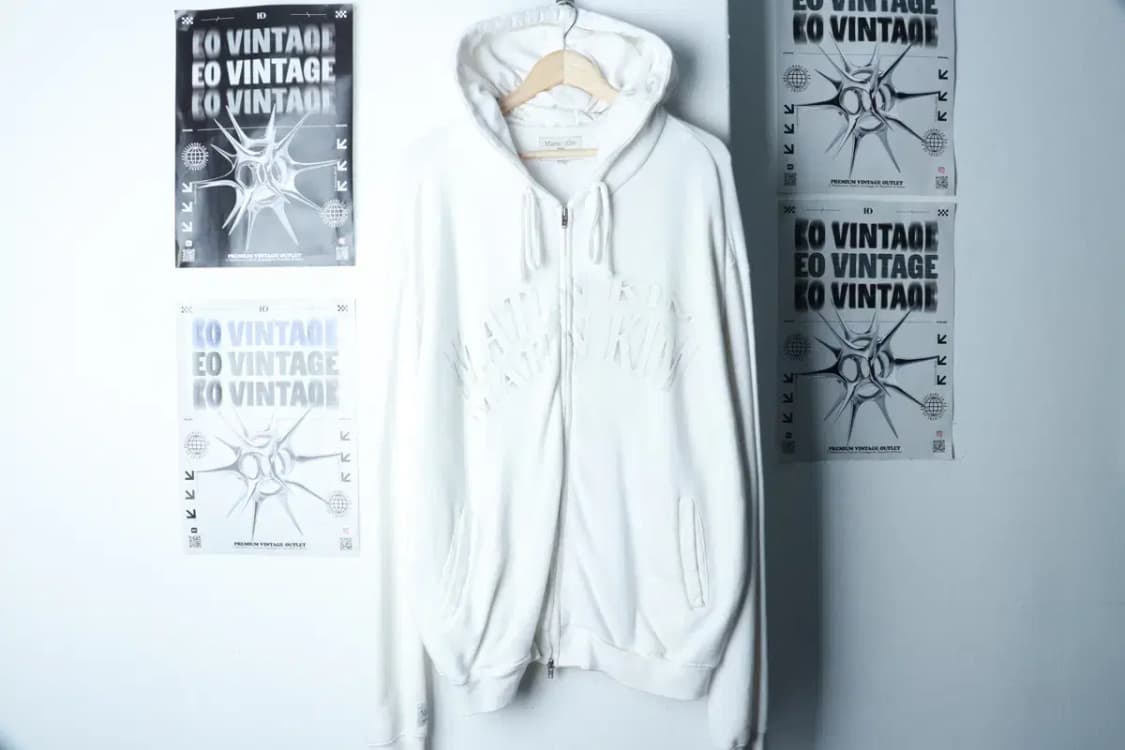 (L-XL) 마뗑킴 후드집업 루즈핏 빅로고 화이트-16B07 상품이미지2