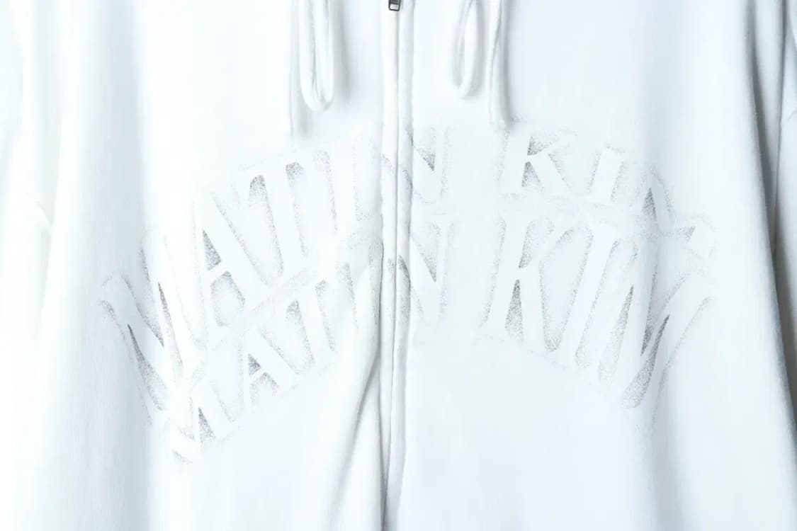 (L-XL) 마뗑킴 후드집업 루즈핏 빅로고 화이트-16B07 상품이미지5