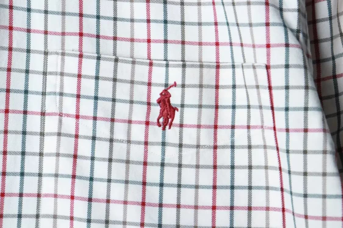 W(M-L) 폴로 랄프로렌 셔츠 남방 체크 베이지 포니-16B09 상품이미지5