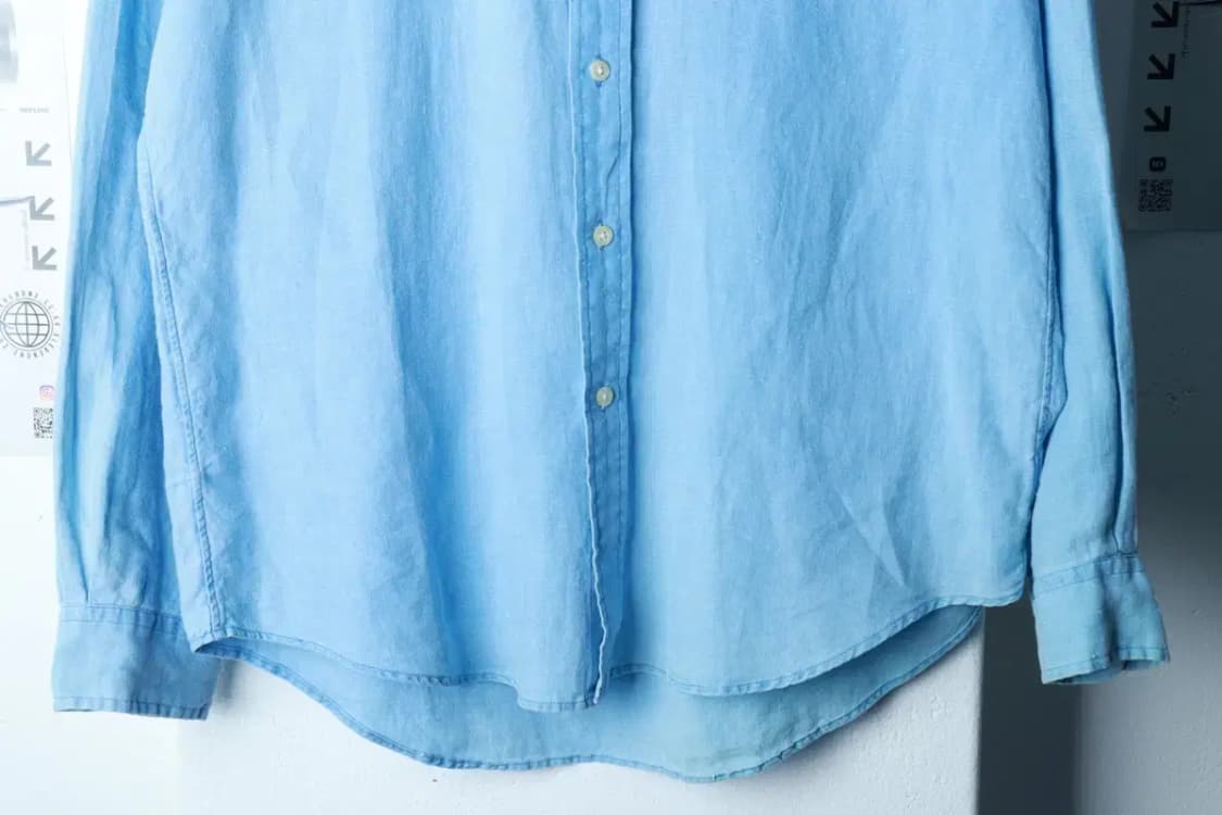 (M-L) 폴로 랄프로렌 셔츠 남방 린넨 마 연블루 포니-16B0A 상품이미지4