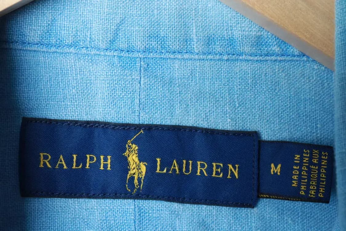 (M-L) 폴로 랄프로렌 셔츠 남방 린넨 마 연블루 포니-16B0A 상품이미지6