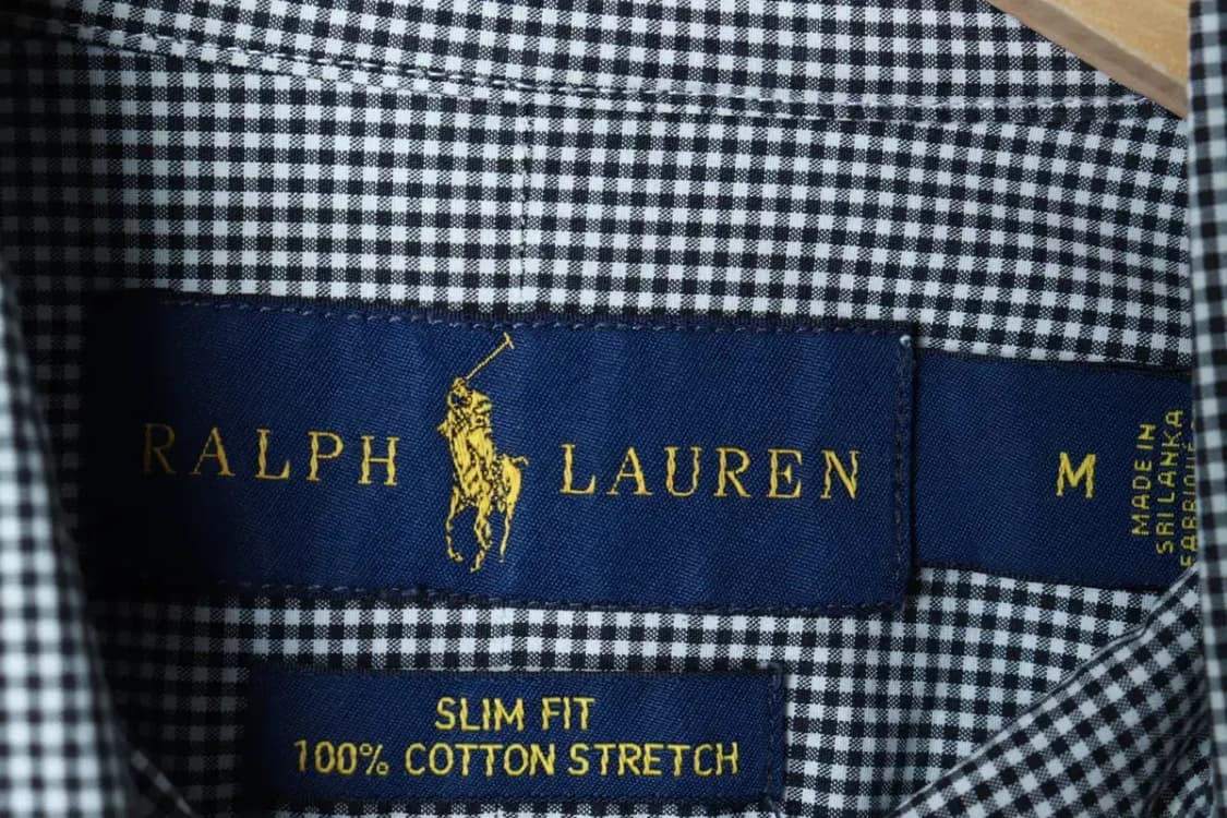 (M-L) 폴로 랄프로렌 셔츠 남방 체크 블랙 포니-16B0B 상품이미지6