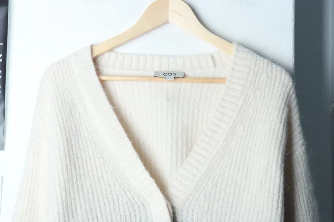 W(S) 코스 니트 가디건 알파카 아이보리 따뜻 포근-16B0E 상품이미지3