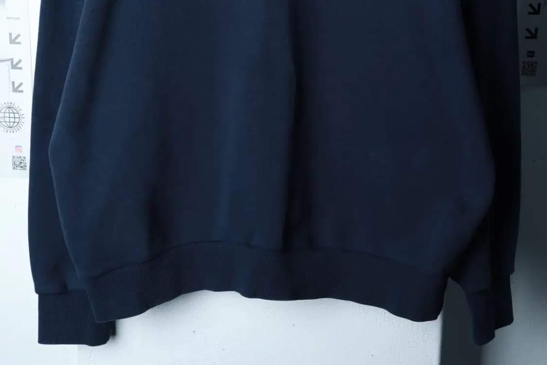 (XL-2XL) 비슬로우 맨투맨 티셔츠 루즈핏 네이비 아메카지-16B18 상품이미지4