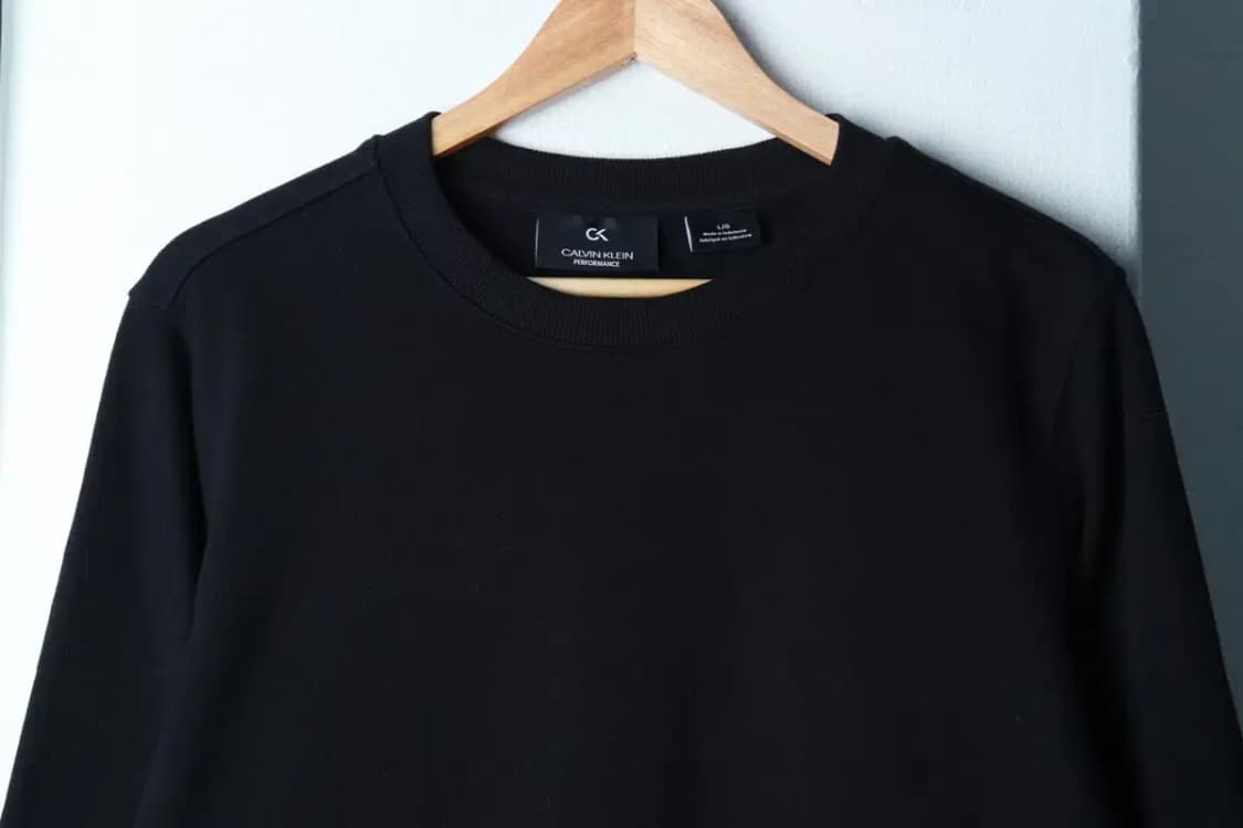 (L-XL) 캘빈클라인 맨투맨 티셔츠 무지 블랙 스트릿-16B19 상품이미지3