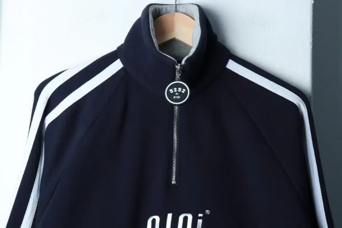 (F) 오아이오아이 맨투맨 티셔츠 반집업 네이비 기모 올드스쿨-16B1A 상품이미지3