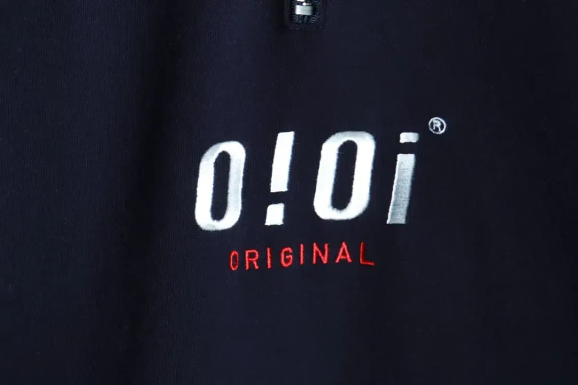(F) 오아이오아이 맨투맨 티셔츠 반집업 네이비 기모 올드스쿨-16B1A 상품이미지5