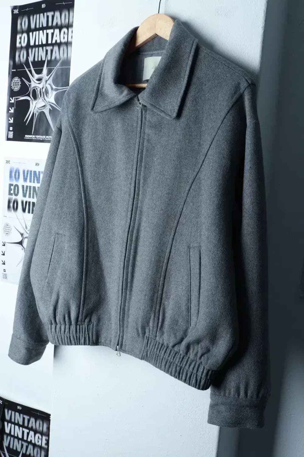 (L-XL) 라퍼지스토어 집업 바람막이 점퍼자켓 블루종 울-16B1C 상품이미지1