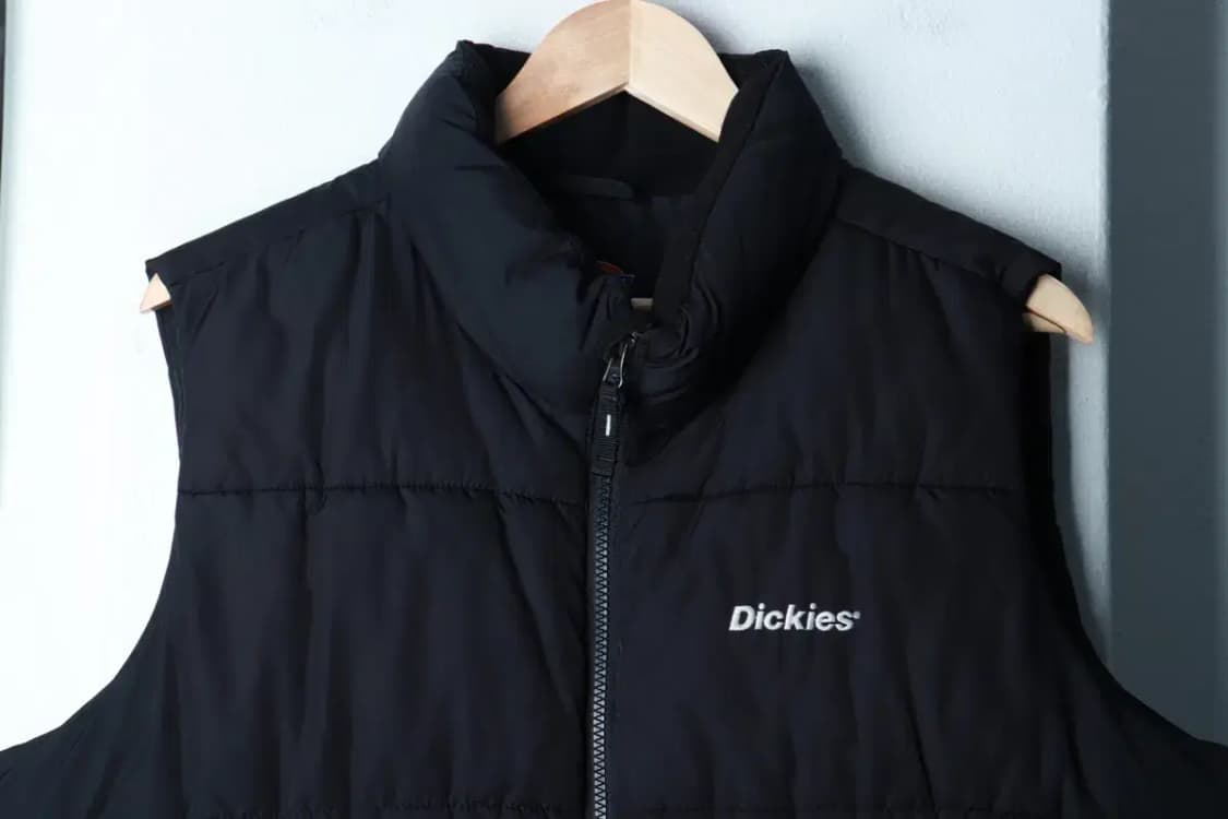 (L-XL) 디키즈 패딩 점퍼자켓 조끼 블랙 올드스쿨-16B1F 상품이미지3