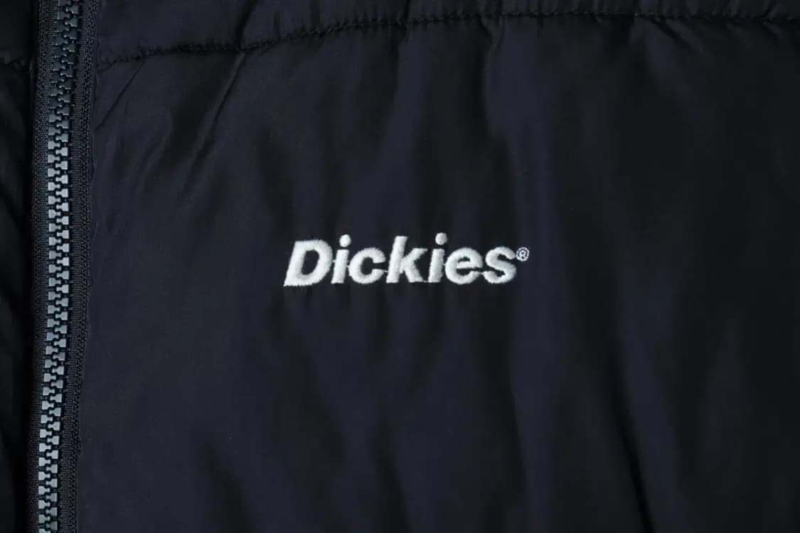 (L-XL) 디키즈 패딩 점퍼자켓 조끼 블랙 올드스쿨-16B1F 상품이미지5