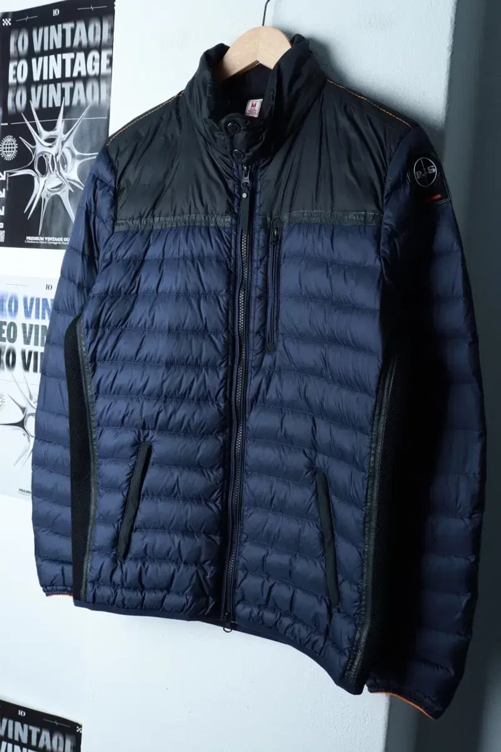 (M-L) 파라점퍼스 패딩 점퍼자켓 경량 네이비 구스다운 가볍-16B23 상품이미지1