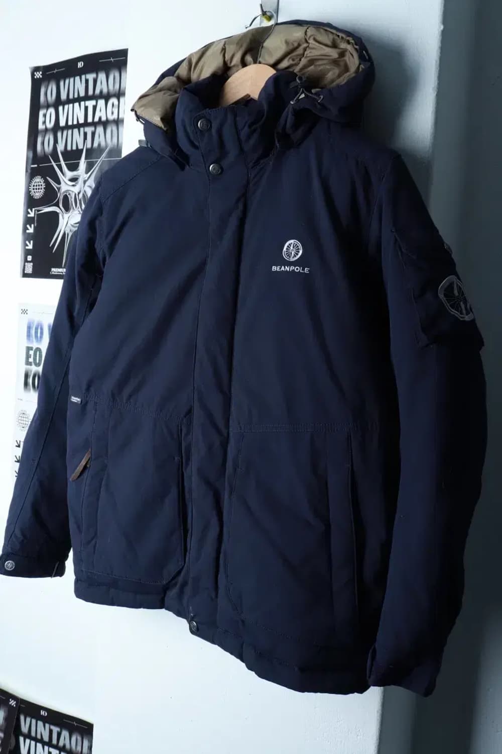 (S) 빈폴 패딩 점퍼자켓 덕다운 네이비 푸퍼-16B29 상품이미지1