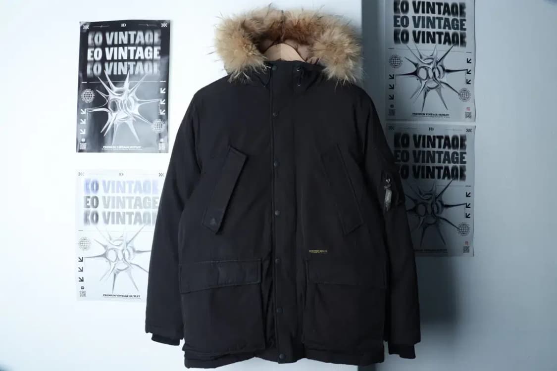 (M-L) 커버낫 패딩 점퍼자켓 유틸 야상 덕다운 블랙-16B2A 상품이미지2