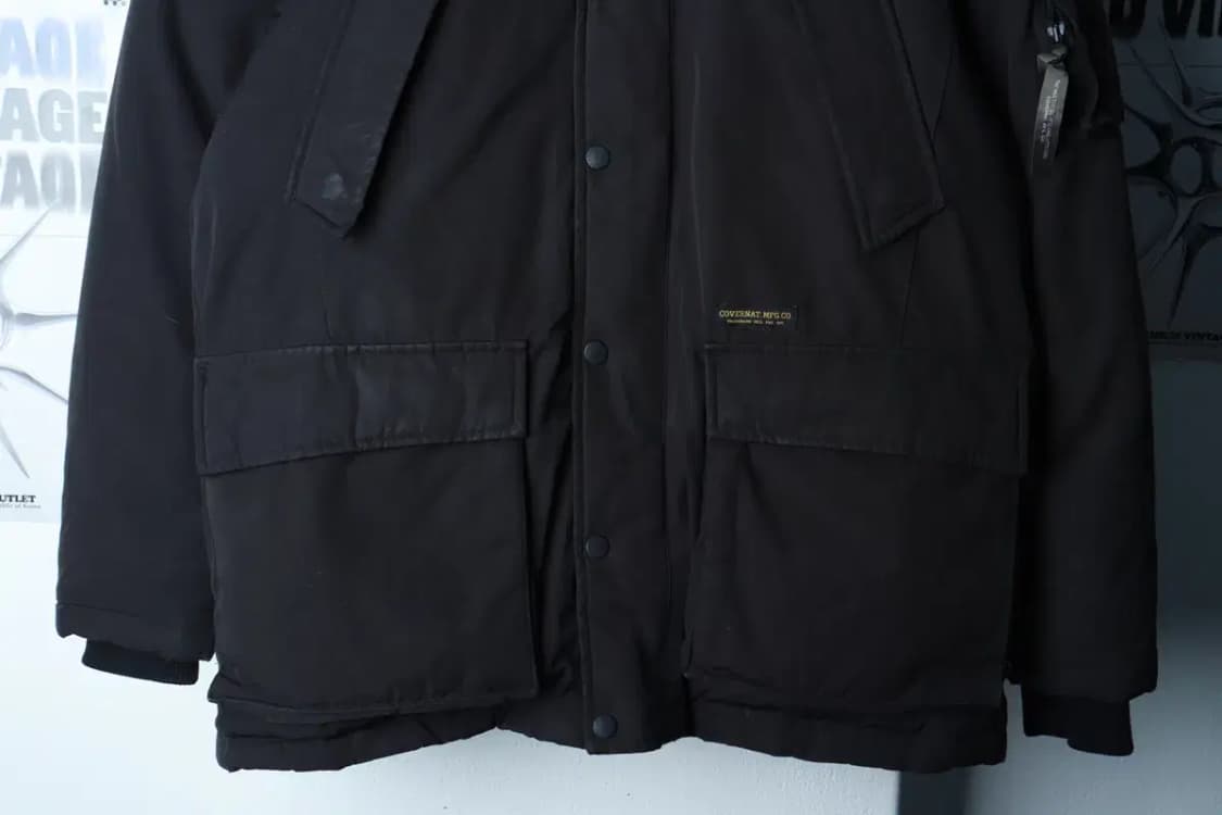 (M-L) 커버낫 패딩 점퍼자켓 유틸 야상 덕다운 블랙-16B2A 상품이미지4