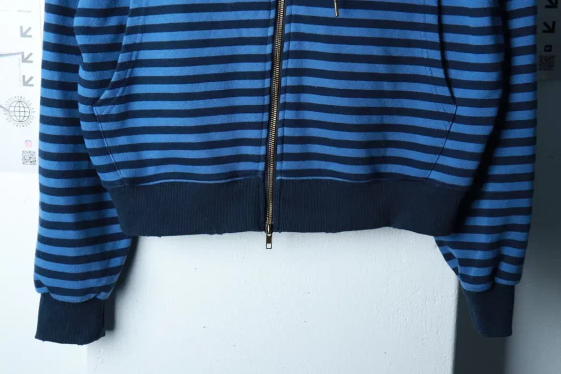 (M-L) 슈퍼서브 후드집업 스트라이프 블루 그런지-16B8F 상품이미지4