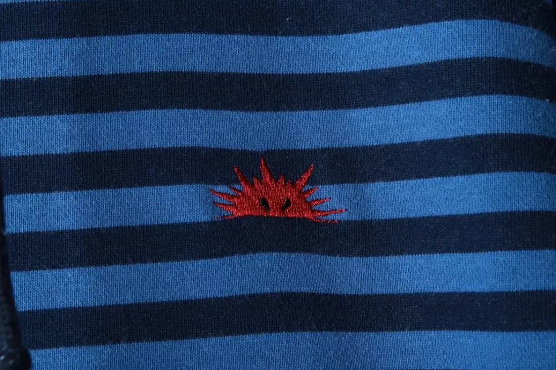 (M-L) 슈퍼서브 후드집업 스트라이프 블루 그런지-16B8F 상품이미지5